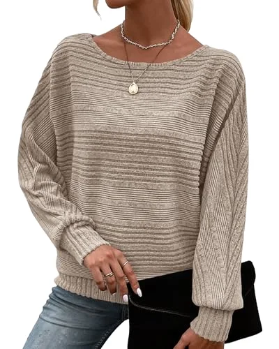 KIRUNDO Boat Neck Sweater in Apricot
