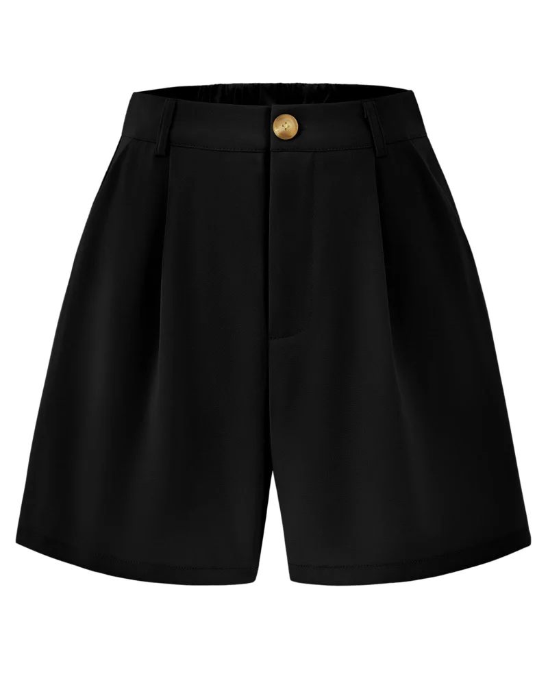 KIRUNDO High-Waist Shorts in Black