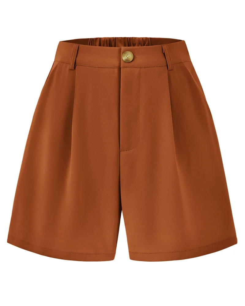 KIRUNDO High-Waist Shorts in Orange