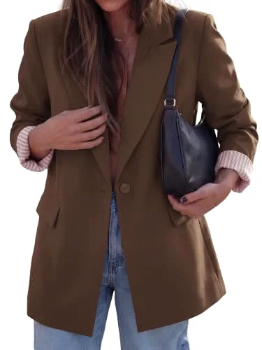 KIRUNDO Longline Blazer in Brown