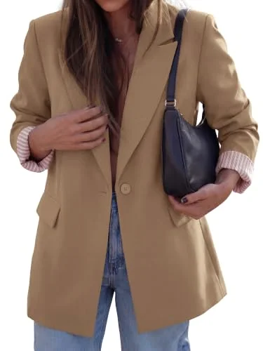 KIRUNDO Longline Blazer in Khaki