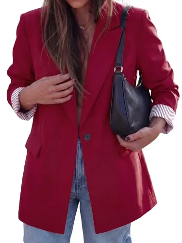 KIRUNDO Longline Blazer in Red