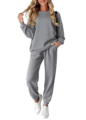 KIRUNDO Jogger Sweatsuit Set in Grey