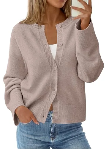 KIRUNDO Oversized Cardigan in Beige