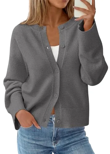 KIRUNDO Oversized Cardigan in Grey