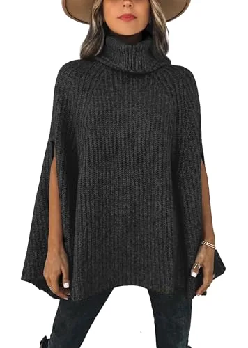 KIRUNDO Chunky Turtleneck Sweater in Army Green