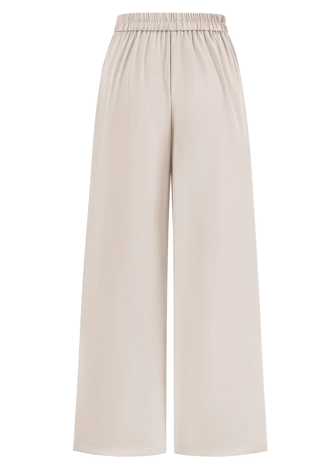 KIRUNDO Pleated Button Wide Leg Pants in Beige, view 4